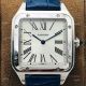 New Cartier Santos Dumont For Sale - Replica Cartier Blue Leather Watch (4)_th.jpg